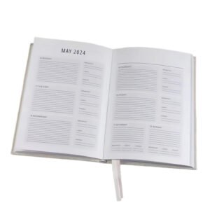 high quality linen cloth cover book printing